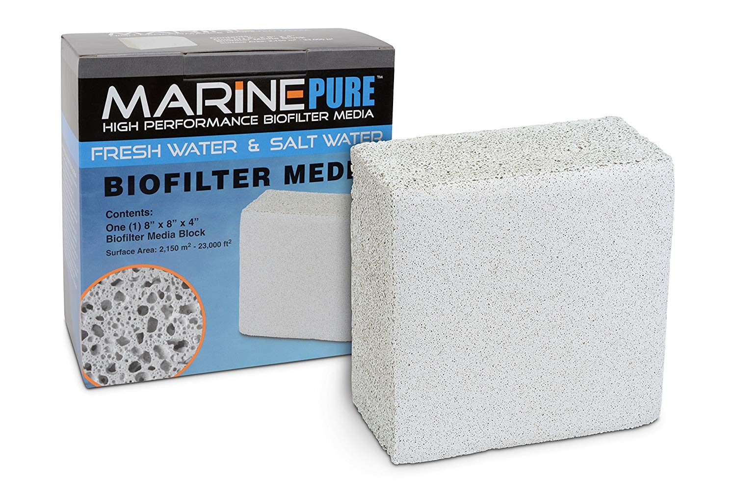 MarinePure Biofilter Block 8" x 8" x 4"