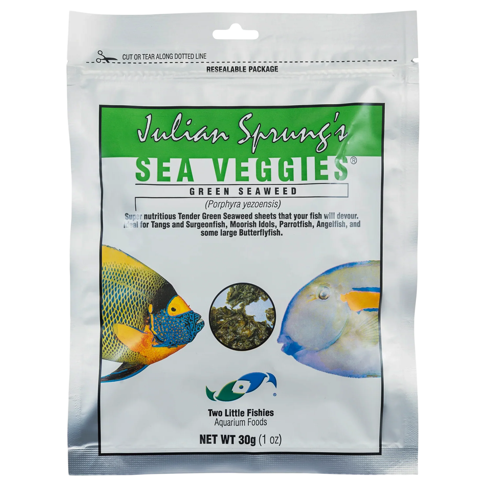 Two Little Fishies SeaVeggies Green Seaweed 30g
