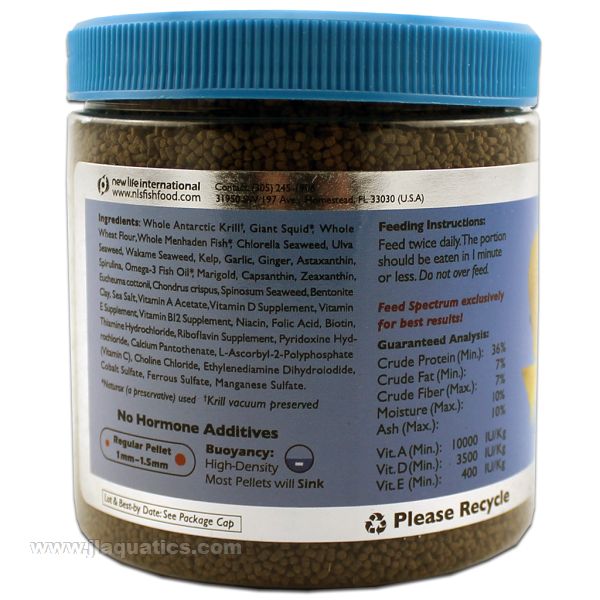 New Life Spectrum Marine Fish Pellet Food - 150 Gram