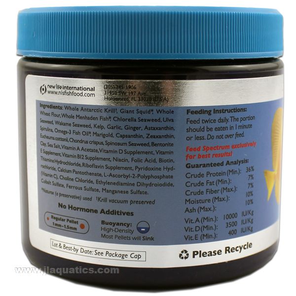 New Life Spectrum Marine Fish Pellet Food - 300 Gram