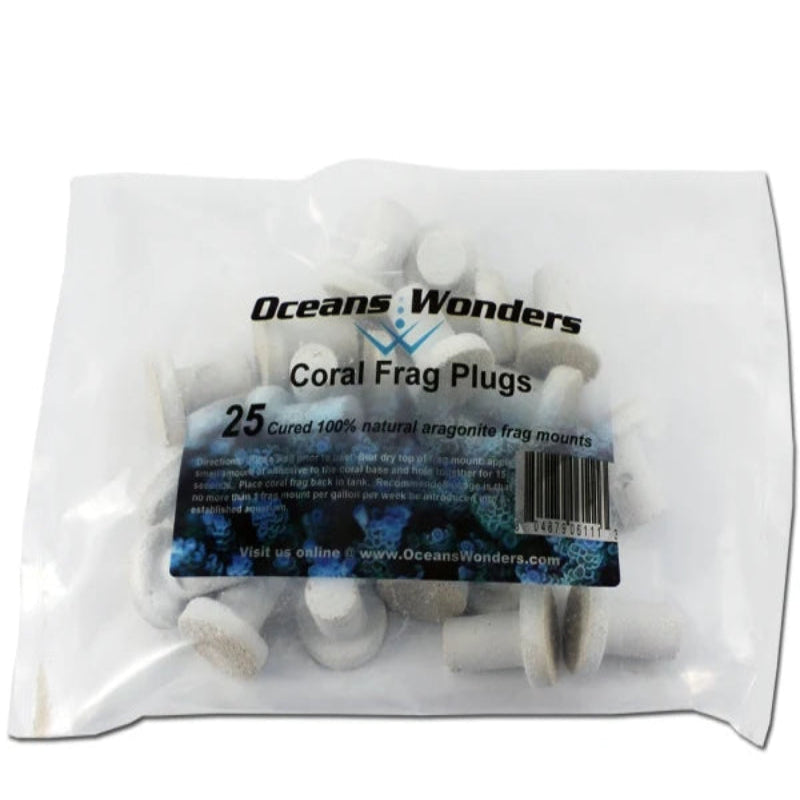 Oceans Wonders Coral Frag Plugs - 25 Piece
